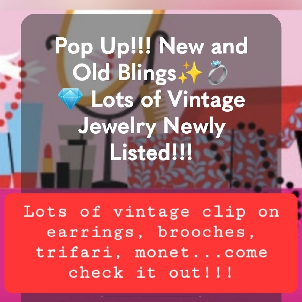 Jewelry Pop Up Show!!! Lots of Vintage and New Ones From My Collection